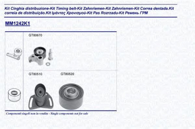MAGNETI MARELLI 341312421101 -  Комплект ремня ГРМ